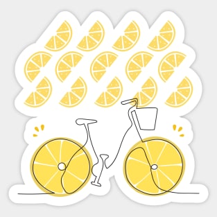 Lemon Summer Adventure | Cute Fruity Summer Vibes | Aesthetic Tropical Theme | Gifts for Foodies | Citrus Fruits Lover | Lemon Lovers Sticker